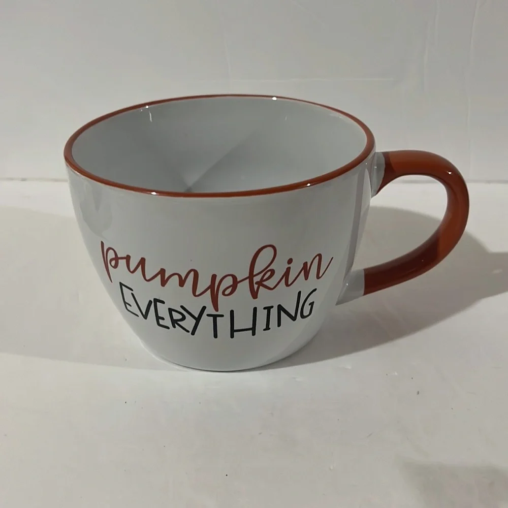 NEW Large Coffee/Soup Mug Pumpkin Everything Coffee Cup Big Coffee Mugs 26oz